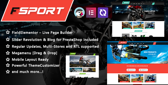FSport 6.2.22.4 - Motor & Bike Equipments PrestaShop Theme