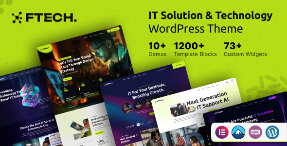 Ftech 03.0 - IT Solution Technology WordPress Theme