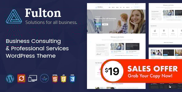 Fulton 2.1 - Consulting Business and Multi-Purpose WordPress Theme