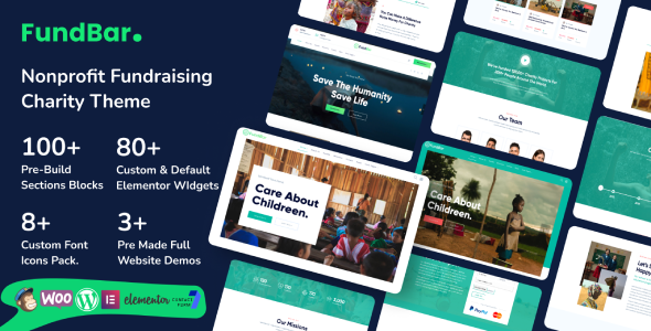 FundBar 2.0 - Fundraising Charity WordPress Theme
