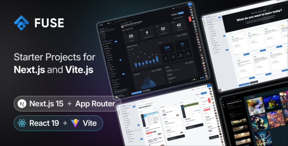 Fuse React 48.0 NextJS & Vite Admin Dashboard Template