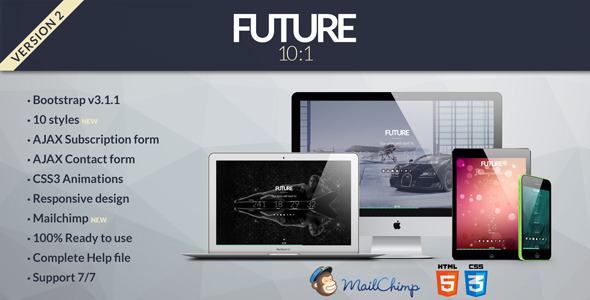 Future 2.0 - 10 in 1 Coming Soon Template
