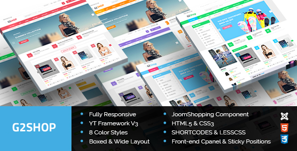 G2Shop 5.0.0 - Responsive Ecommerce Joomla Template