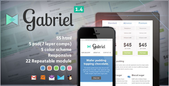 Gabriel 1.4 - Responsive E-mail Template