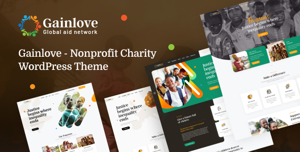 Gainlove - Nonprofit Charity WordPress Theme