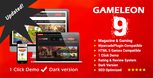 Gameleon 6.4 - WordPress Gaming & Magazine Theme
