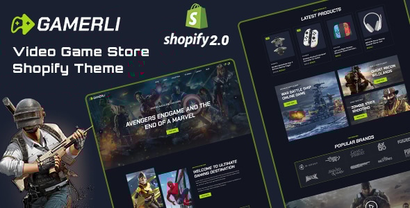 Gamerli - Gaming Accessories Store Shopify 2.0 Responsive Theme