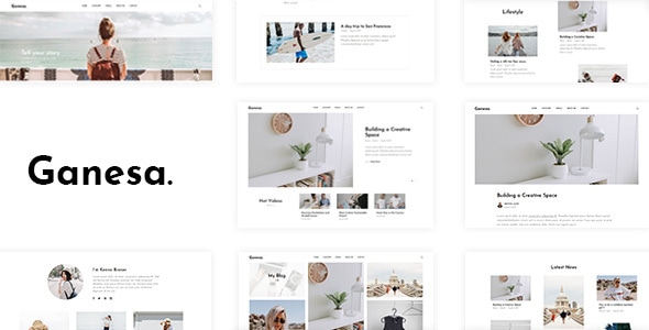 Ganesa 0.5 - Minimal WordPress Personal Blog Theme