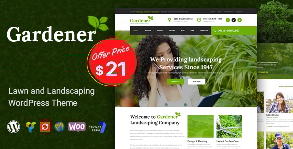 Gardener 2.0 - Lawn and Landscaping WordPress Theme