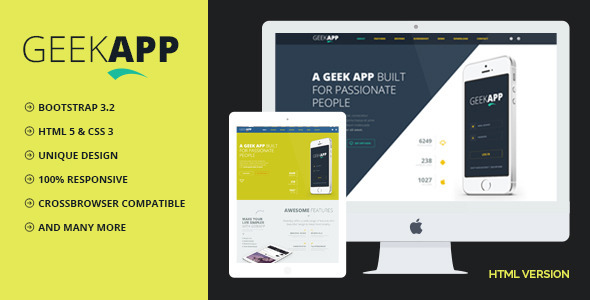 GeekApp 1.2 - Creative App Landing Page