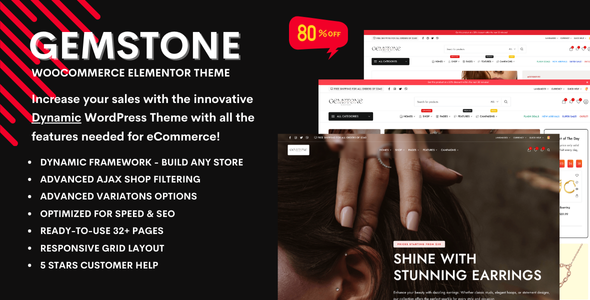 Gemstone 3.0 - Jewellery Store eCommerce WooCommerce Theme