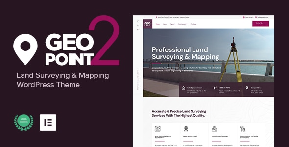 Geopoint 2.0 - Land Surveying & Mapping WordPress Theme