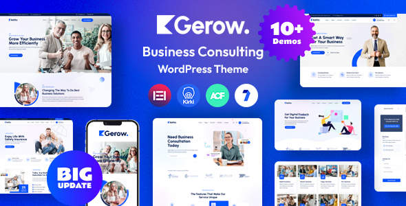Gerow 6.7 - Business Consulting WordPress Theme  RTL