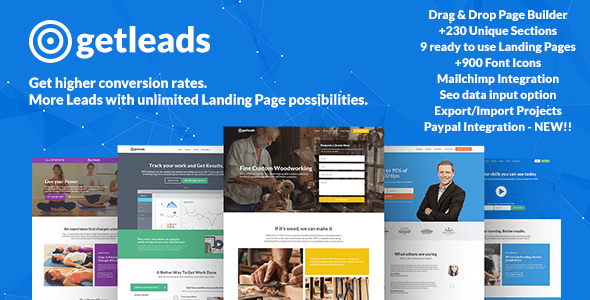 Getleads 1.5 - Landing Pages Pack with Page Builder