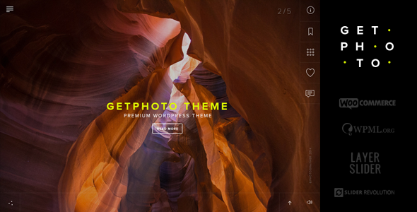 GetPhoto 1.4 - Photography & Portfolio WordPress Theme