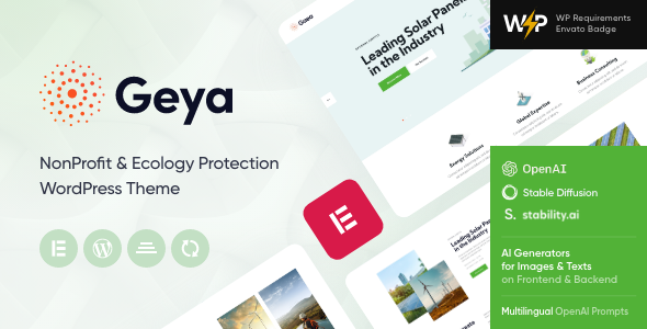 Geya 1.19 - Renewable Energy & Ecology WordPress Theme