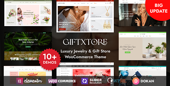 GiftXtore 1.7.6 - Luxury Jewelry & Gift Store Elementor WooCommerce WordPress Theme