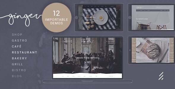 Ginger 9.9 - Restaurant WordPress Theme