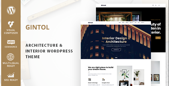 Gintol 3.0 - Interior And Architecture WordPress Theme