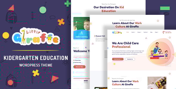 Giraffe 1.2.2 - Kindergarten Education WordPress Theme