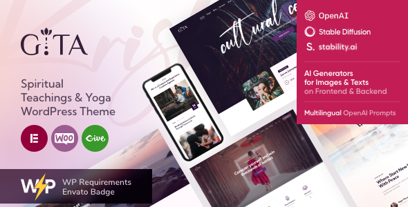 Gita 1.15 - Yoga WordPress Theme