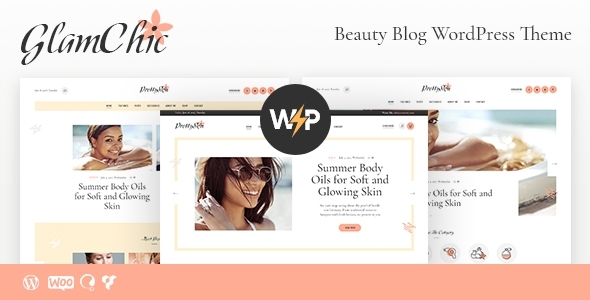 GlamChic 1.0.12 - Beauty Influencer Blog WordPress Theme