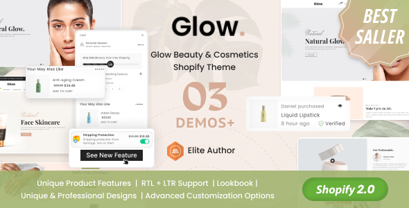 Glow 2.7.0 - Beauty & Cosmetics Shopify Theme