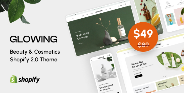Glowing 1.2.0 - Beauty & Cosmetics Shopify 2.0 Theme