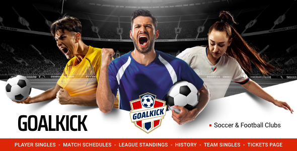 GoalKick 1.0.2 - Soccer and Football Club WordPress Theme