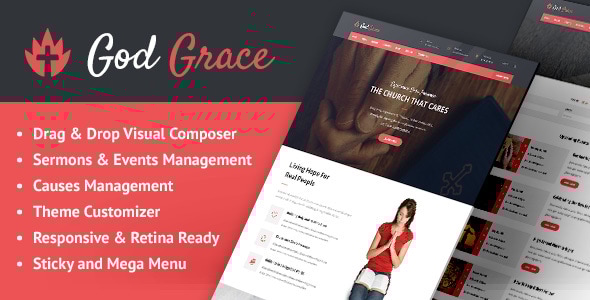 God 2.0.5 - Grace Church WordPress Theme