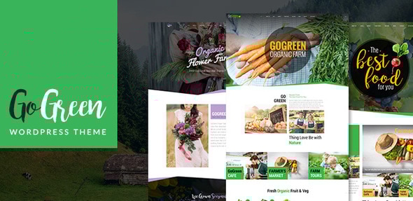 GoGreen 1.5.0 - Organic Food Farm Market Business WordPress Theme