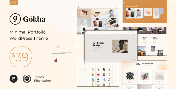 Gokha 1.0 - Minimal Portfolio WordPress Theme