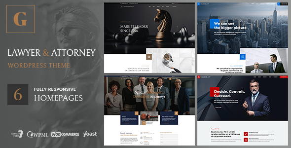Goldenblatt 6 - Lawyer & Attorney WordPress Theme
