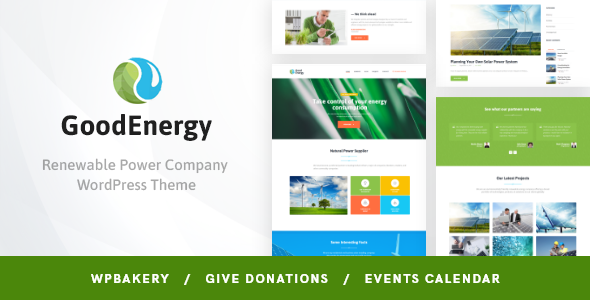 Good Energy 1.7.10 - Ecology & Renewable Energy WordPress Theme