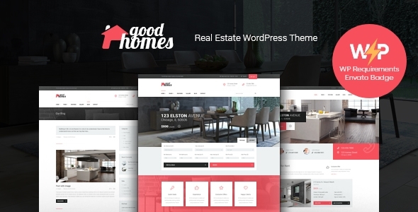 Good 1.3.13 - Homes  Real Estate WordPress Theme