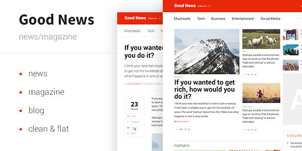 Good News  News & Magazine Template