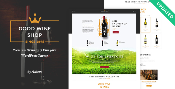Good 1.1.10 - Wine  Vineyard & Winery Shop WordPress Theme