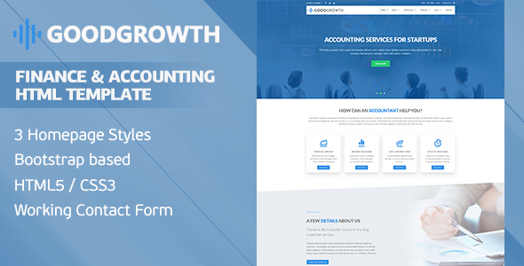 GoodGrowth 1.2.2 - Finance & Accounting HTML Template