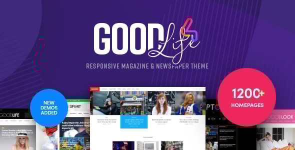GoodLife 4.1.5 Magazine & Newspaper WordPress Theme