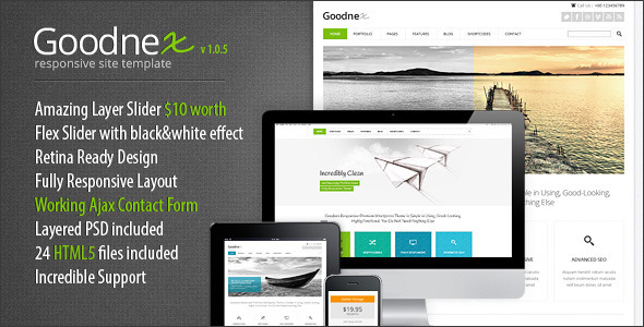Goodnex 1.0.1 - Responsive HTML5CSS3 Site Template