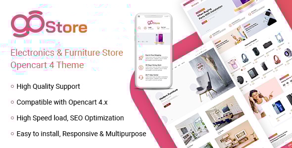 GoStore 1.1.0 - Electronics & Furniture Store Opencart 4 Theme