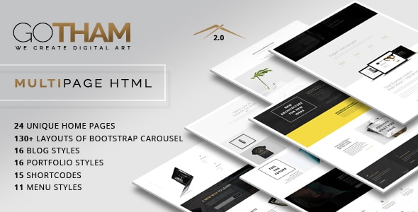 GoTham 1.8.0 - Multipurpose HTML5 Responsive Parallax Template