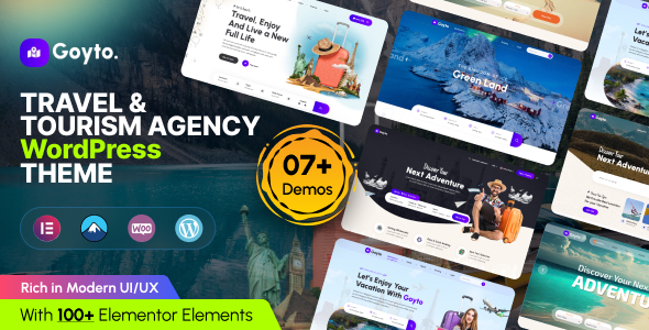 Goyto 6.7.1 - Travel  WordPress Theme