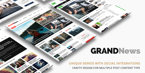 Grand 3.4.6 - News  Magazine Newspaper WordPress