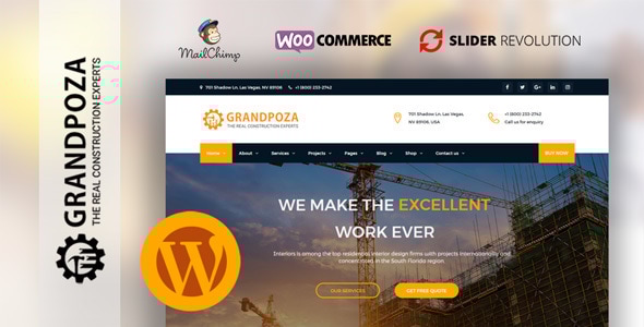 Grandpoza 4.9 - Construction WordPress Theme