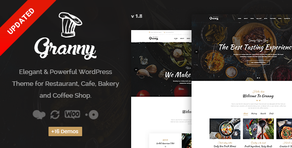 Granny 2.1.0 - Elegant Restaurant & Cafe WordPress Theme