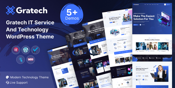 Gratech 1.0 - IT Service And Technology WordPress Theme