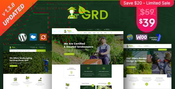 GRD 1.3.8 - Gardening and Landscaping WordPress Theme