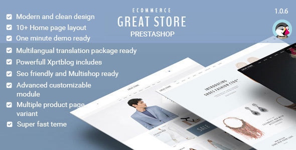 GREAT STORE 1.7 - eCommerce Prestashop Theme