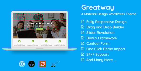 Greatway 2.0 - Material Design WordPress Theme